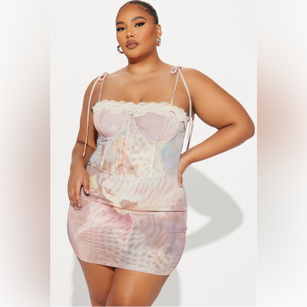 Mesh mini dress